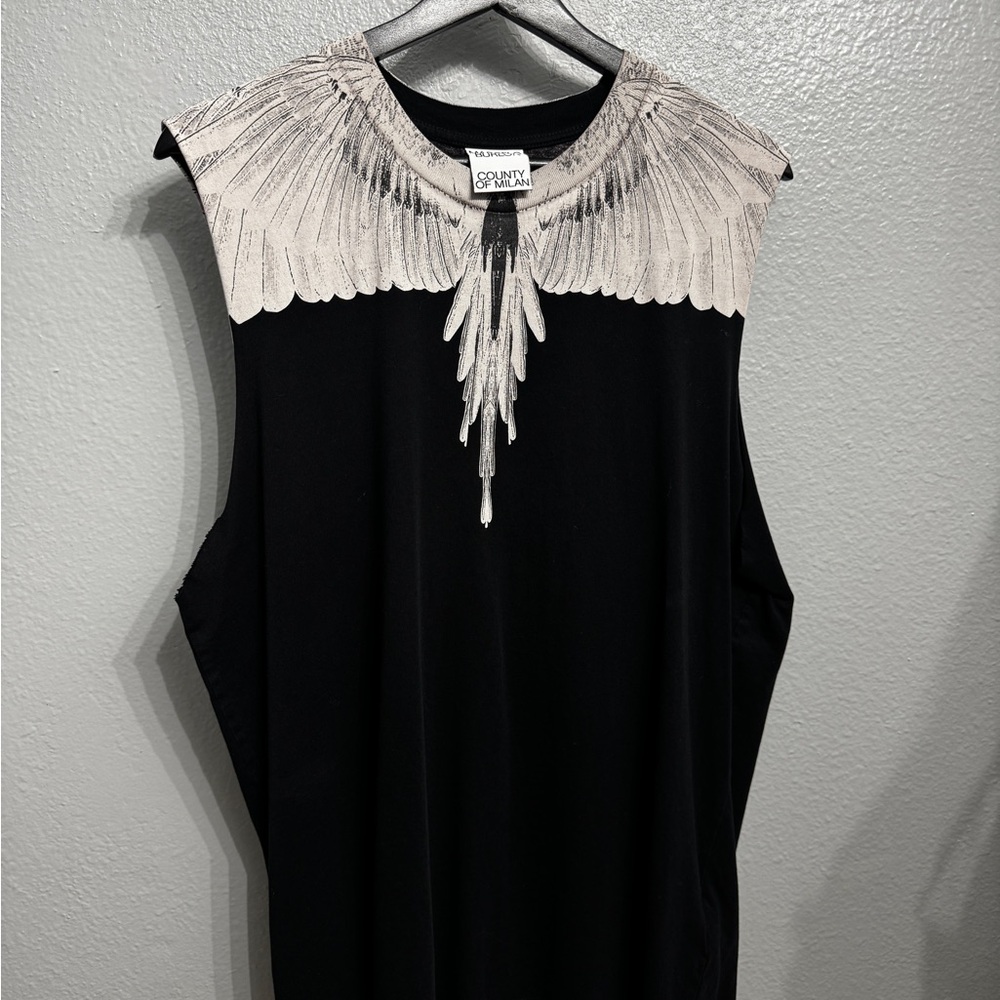 Marcelo Burlon Black and Gray Tank Top